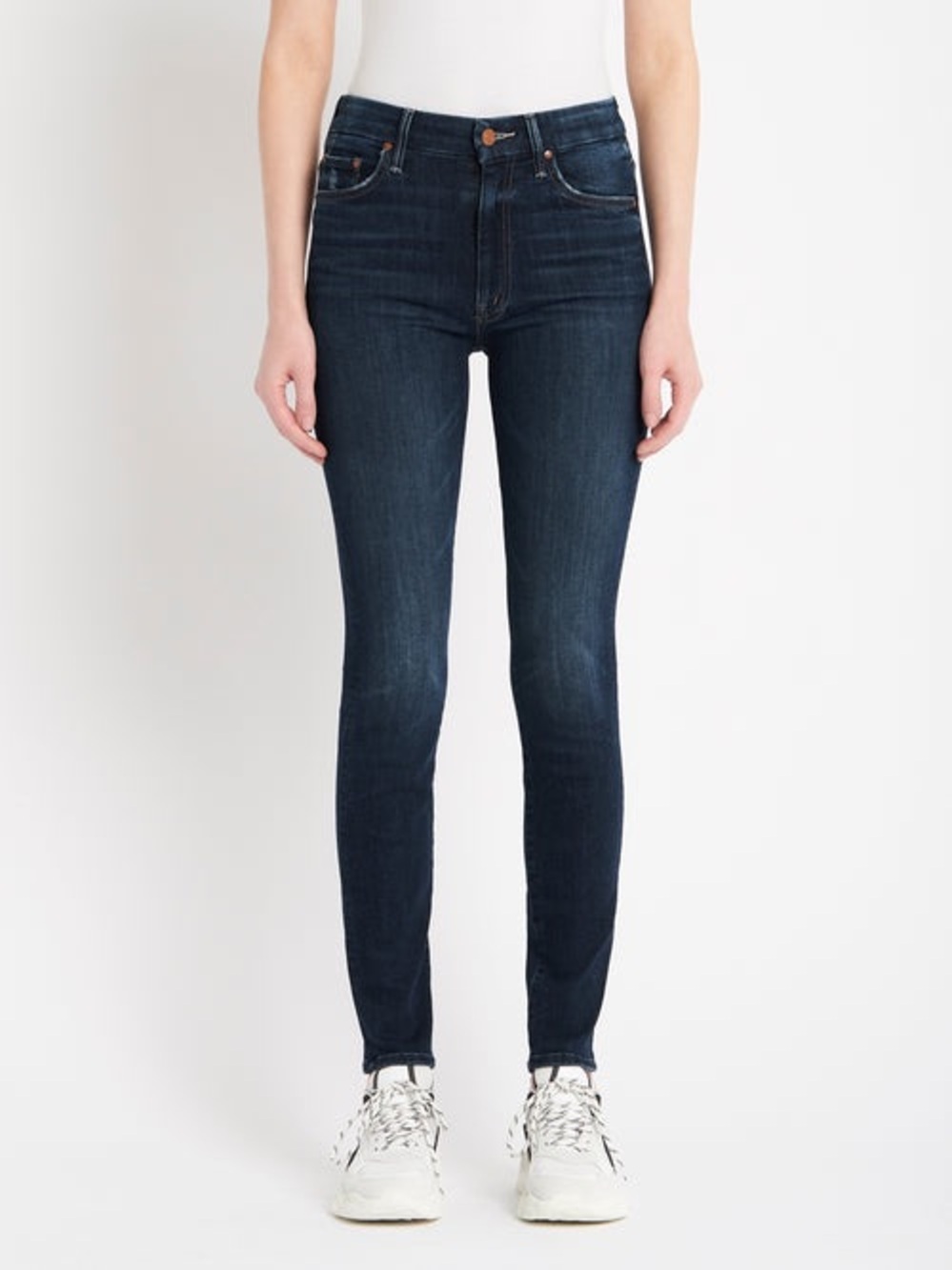 MOTHER The High Waisted Looker Dark Wash Skinny Jeans Size 26